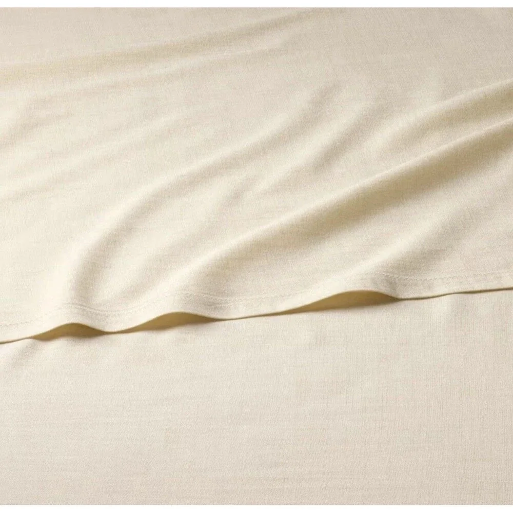 4pc Queen Woven Sheet Set Tan - Hearth & Hand with Magnolia NEW
